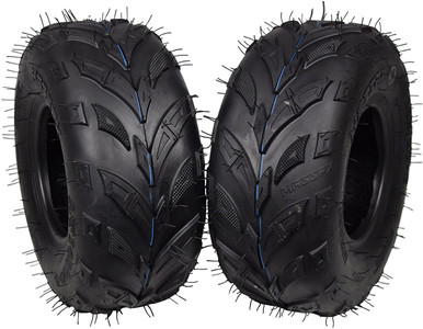 2 Set MS 145/70-6 6Ply Go-Kart, Mini Bike, ATV, Lawn Tires 145×70-6 145x70x6 Side Bite Tread