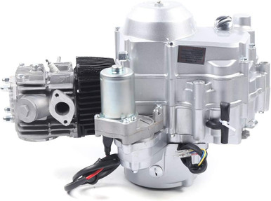 110CC 4 Stroke Engine Motor, Auto Transmission Electric Start Single Cylinder Engine, Chain Driven, for 50cc 70cc 90cc 110cc ATV and Go Karts