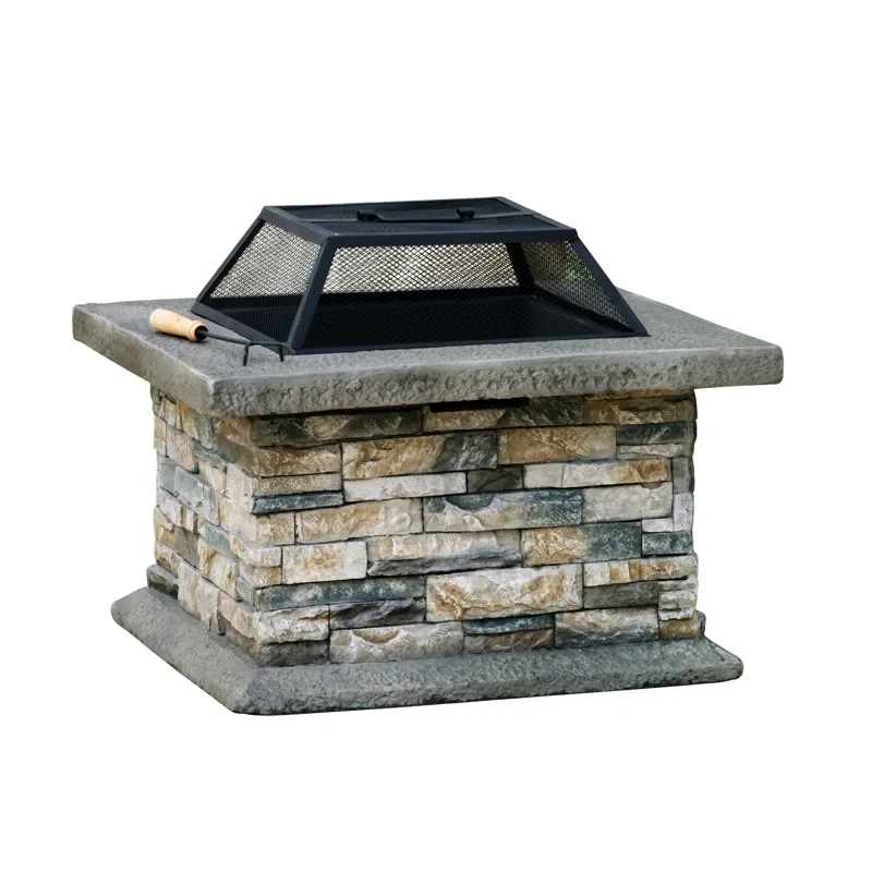 28″ SQUARE MGO FIRE PIT